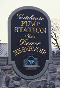 routed sign