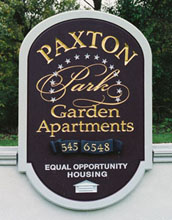 routed sign